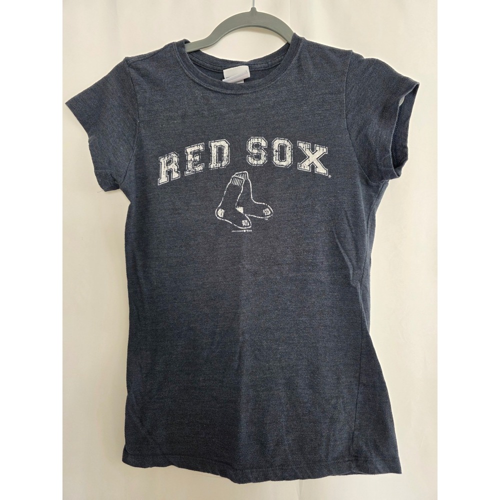 Red Sox Bay 44 T Shirt 5th & Ocean Womens M Baseball MLB Blue Top